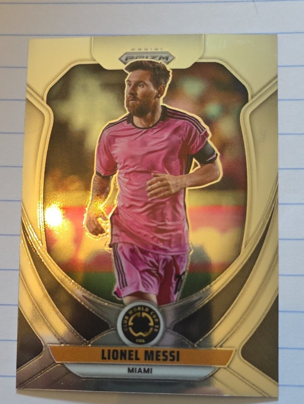 Panini Lionel Messi Pink Soccer Card 2025 CLUB WORLD CUP